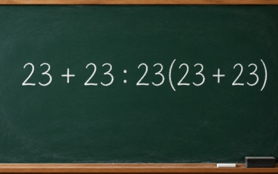 Математический челлендж: решите пример 23 + 23 : 23(23 + 23)