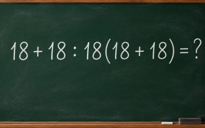 Математический челлендж: решите пример 18 + 18 : 18(18 + 18) = ?