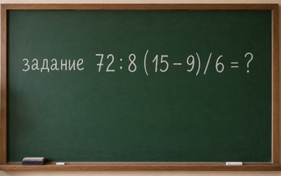 Математический челлендж: решите пример 72 : 8 (15 – 9) / 6