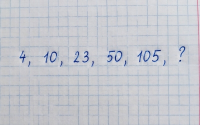 Не всё так просто: разбираем закономерность в ряду 4, 10, 23, 50, 105, ?