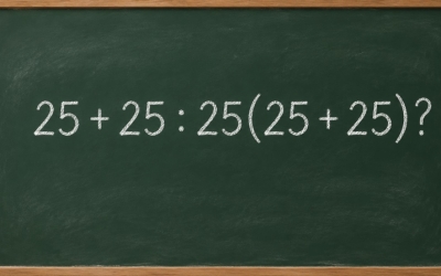 Математический челлендж: спорим, вы ошибётесь в примере 25 + 25 : 25(25 + 25)?
