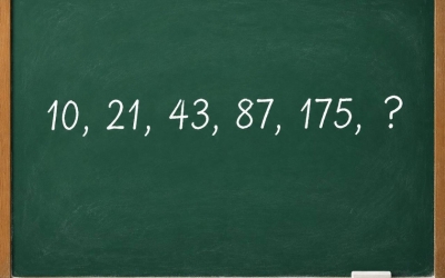 Сможете ли вы найти закономерность в ряду 10, 21, 43, 87, 175, ?