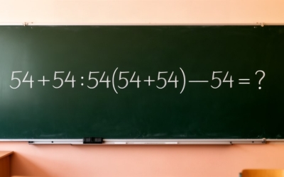 Математический челлендж: решите пример 54 + 54 : 54(54 + 54) − 54 = ?