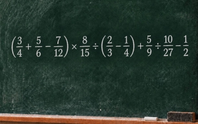 Тест с дробями: сможете решить пример за 3 минуты?