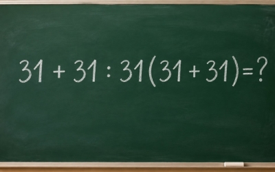 Математический челлендж: решите пример 31 + 31 : 31(31 + 31 )= ?