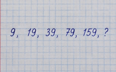 Ответ на логическую задачу: смогли продолжить последовательность 9, 19, 39, 79, 159, ?