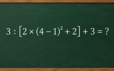 Математический челлендж: 3 : [2 × (4 − 1)² + 2] + 3 = ?