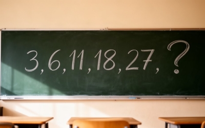 Ответ на логическую головоломку: смогли продолжить ряд 3, 6, 11, 18, 27, ?