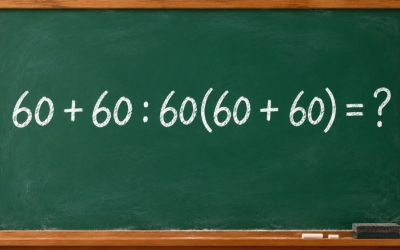 Сможете ли вы решить пример 60 + 60 : 60(60 + 60) без ошибки?