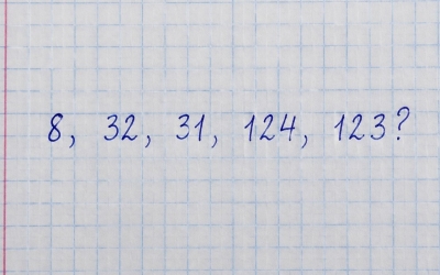 Ответ на числовую головоломка: что идёт после 8, 32, 31, 124, 123?