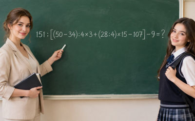 Математический триллер: 151 : [(50 − 34) : 4 × 3 + (28 : 4) × 15 − 107] − 9 = ?
