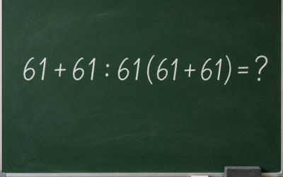 Математический челлендж: решите пример 61 + 61 : 61(61 + 61) ?
