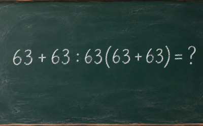 Математический челлендж: решите пример 63 + 63 : 63(63 + 63) = ?