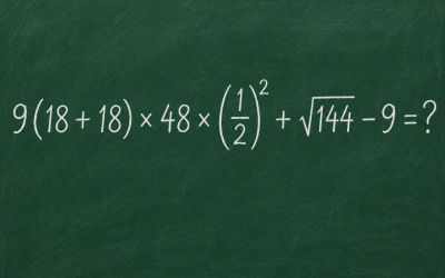 Решите пример: 9(18 + 18) × 48 × (½)² + √144 − 9 = ?