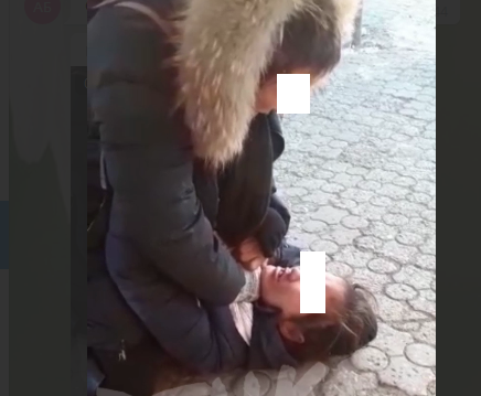 В Якутске две женщины устроили уличную драку из-за вшей