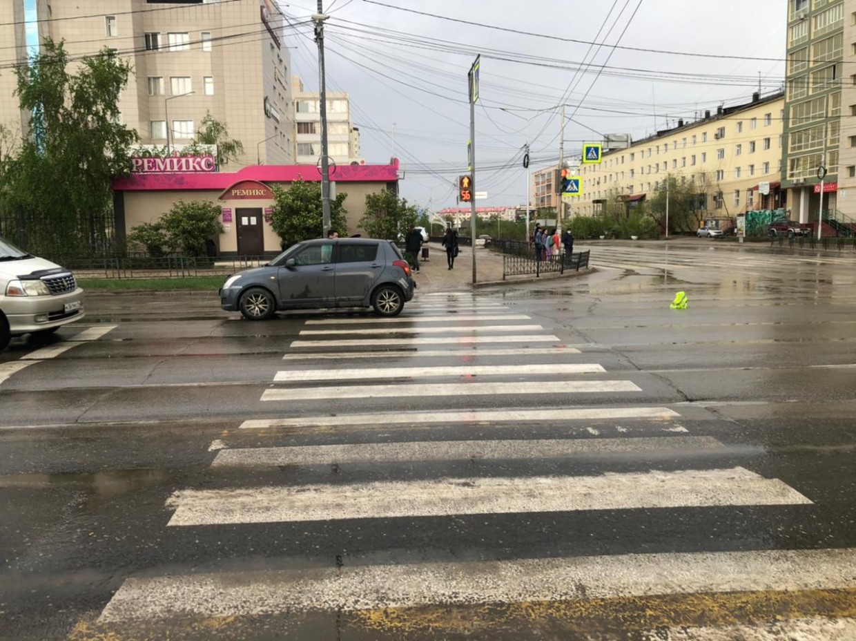 В Якутске автомобилист сбил ребенка-велосипедиста