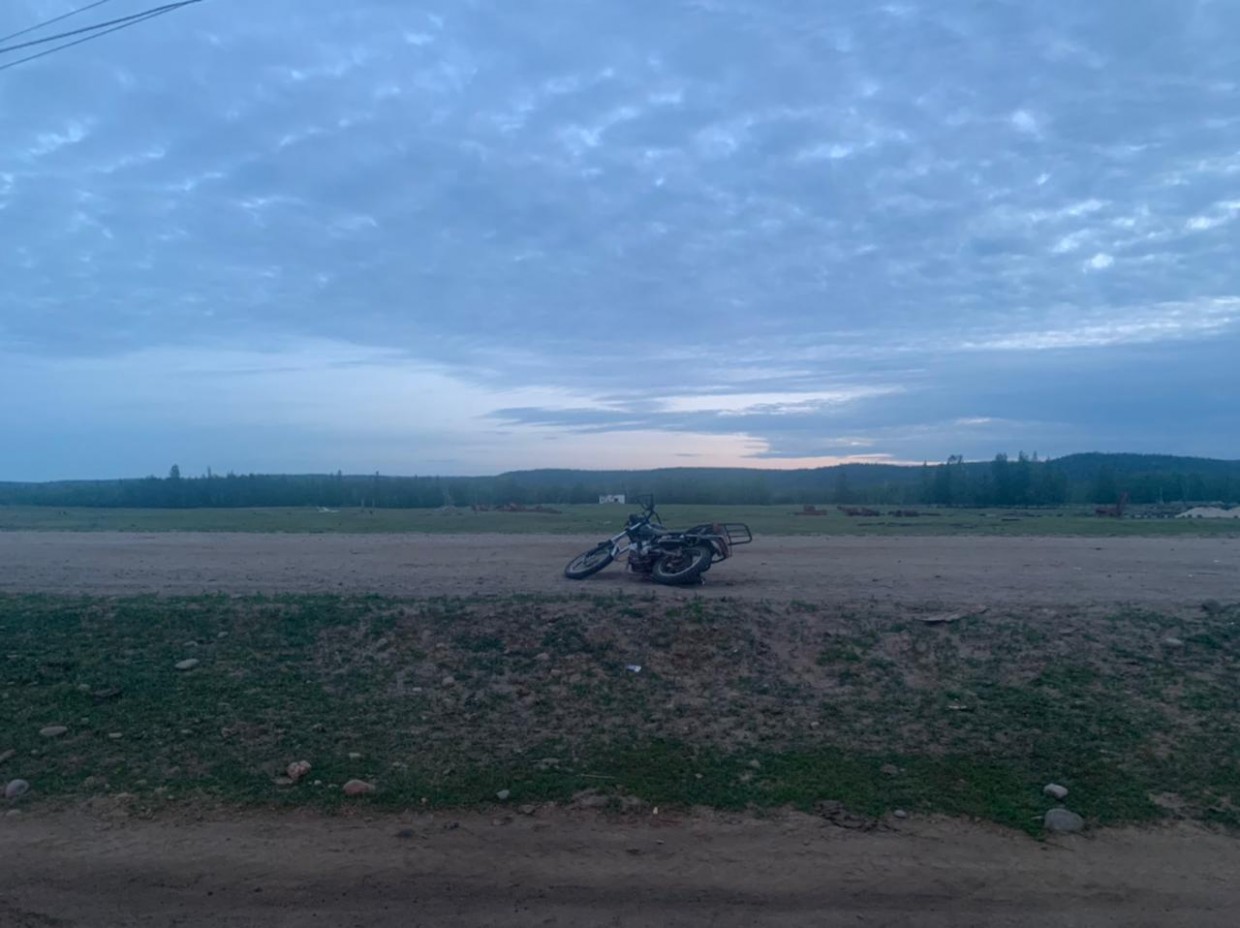 В Якутии серьезно пострадал пьяный мотоциклист