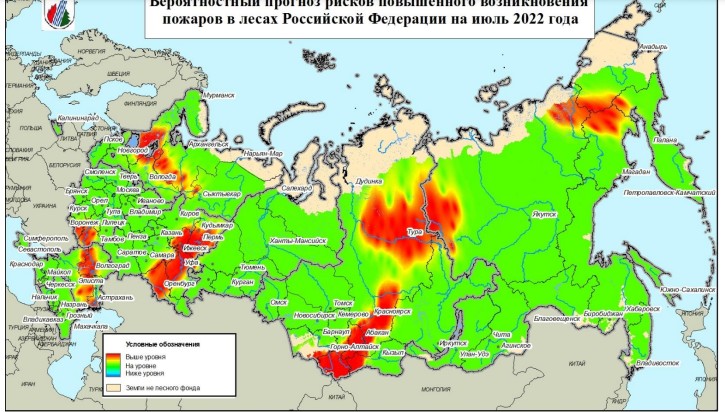 Карта лесных пожаров нсо