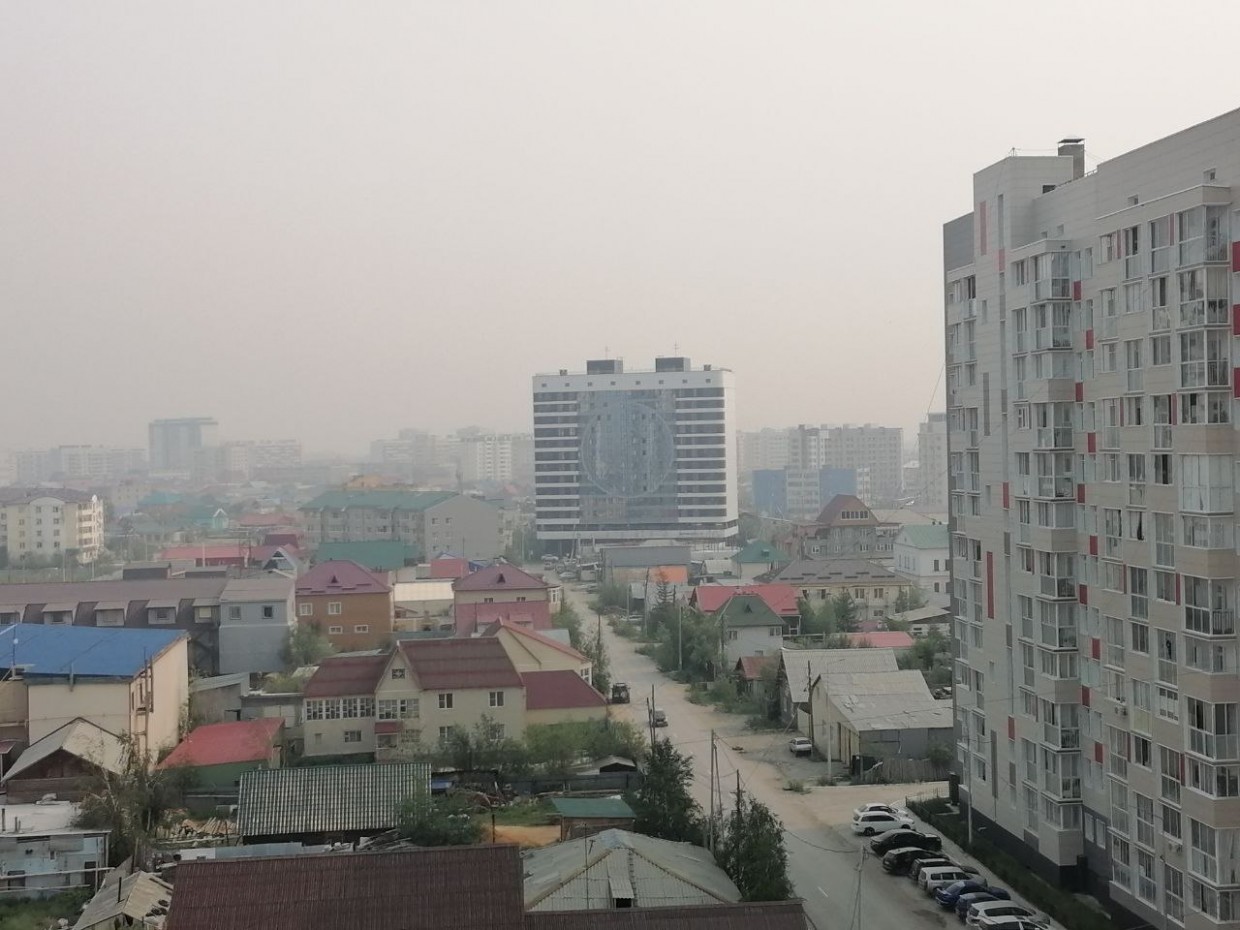 В Якутск вновь принесло дым от лесных пожаров