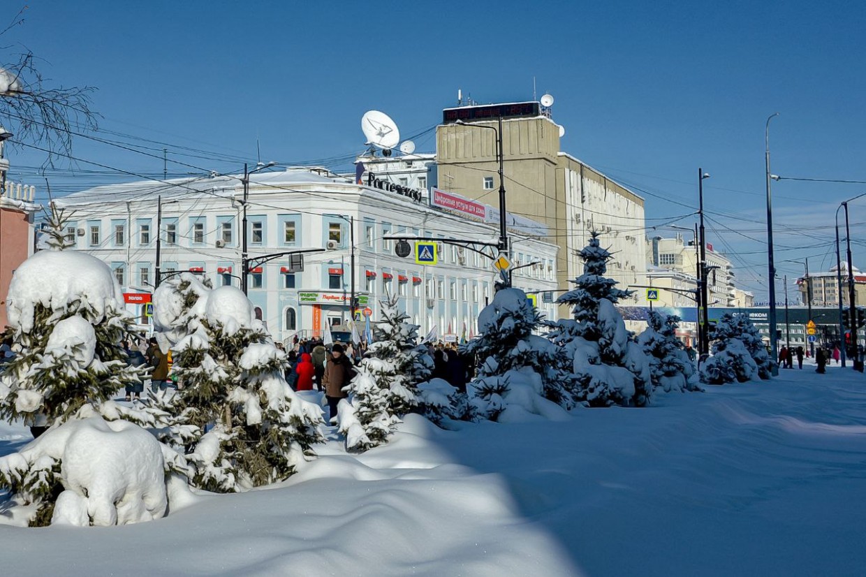 В Якутске днем нулевая температура