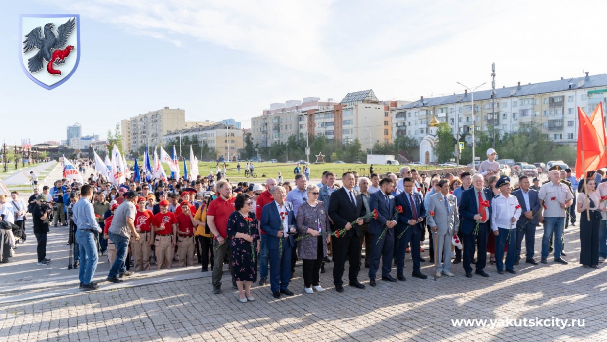 В Якутске почтили память павших в Великой Отечественной войне