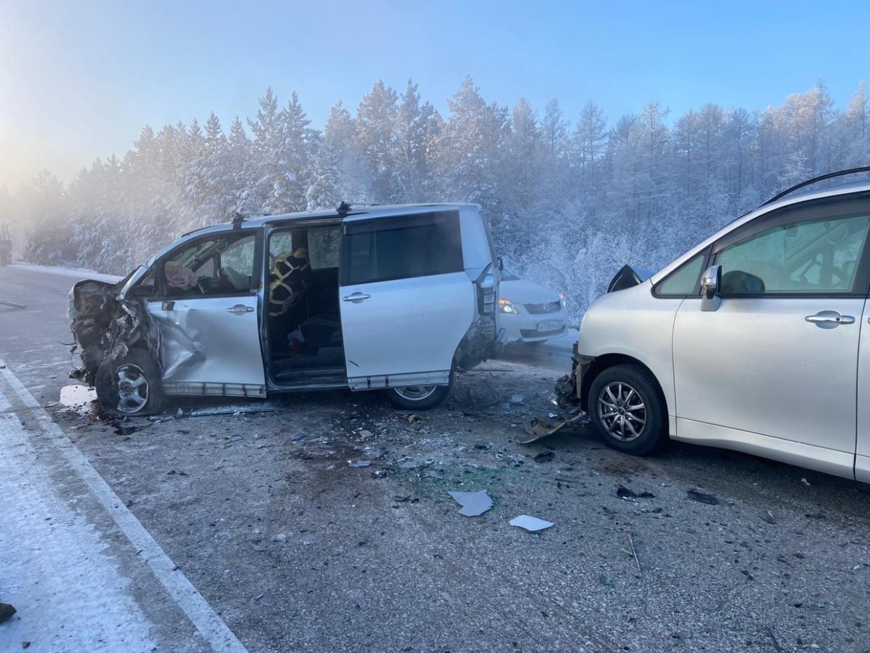 В Якутии в ДТП пострадали пять автомобилей