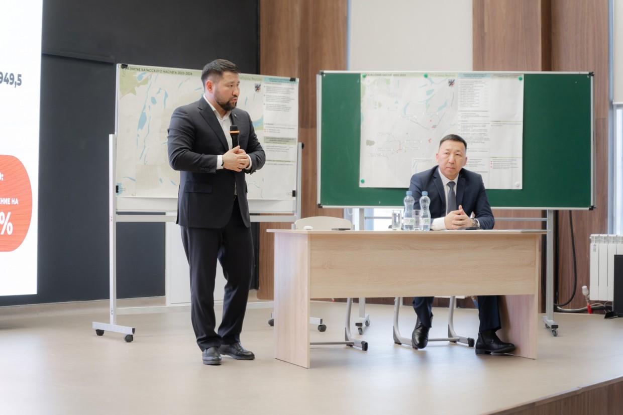 Глава города Евгений Григорьев провел отчет Окружной администрации за 2023 год перед жителями села Хатассы
