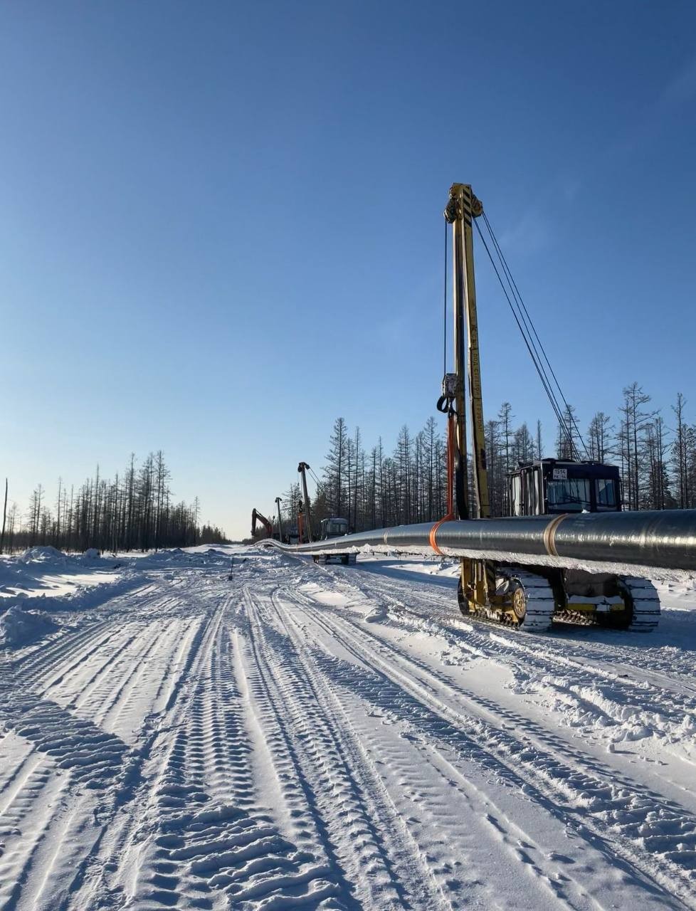 «Сахатранснефтегаз»: продолжается строительство газопровода «Кысыл-Сыр-Мастах»