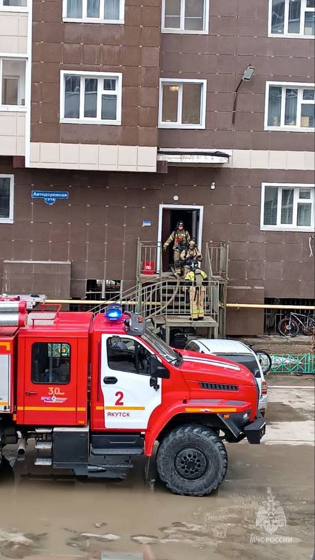 В Якутске во время пожара эвакуированы 65 человек