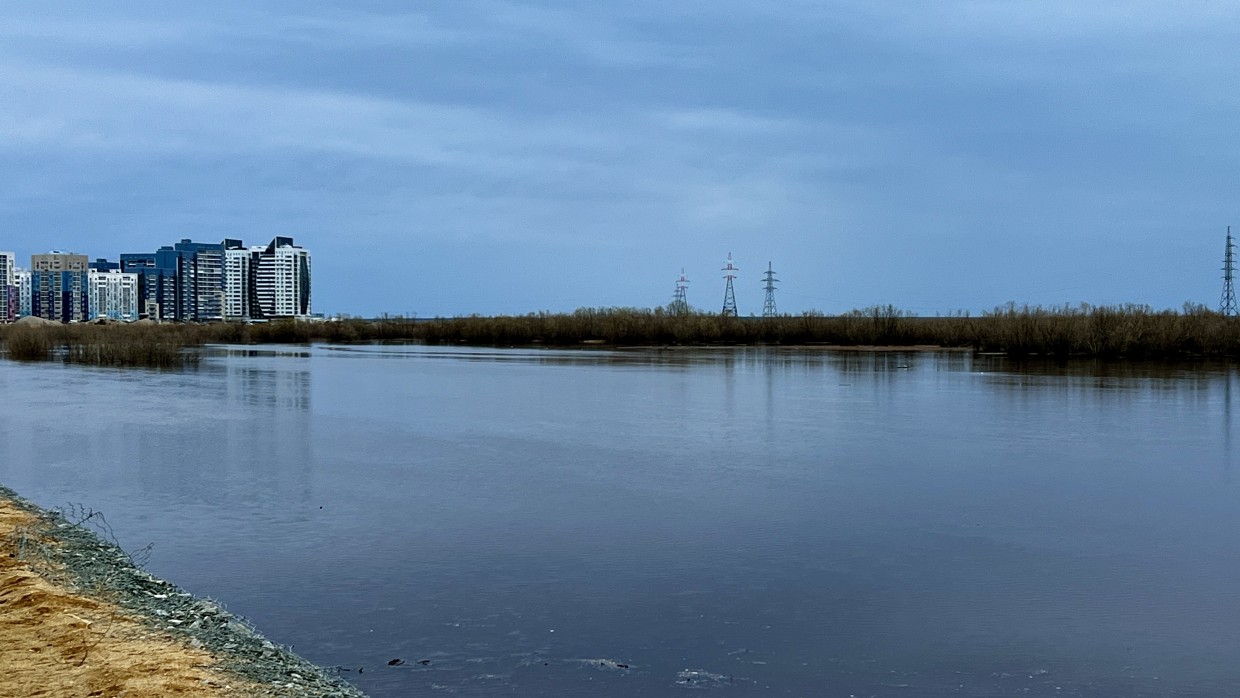 Вода прибывает: Уровни воды в реке Лене возле Якутска