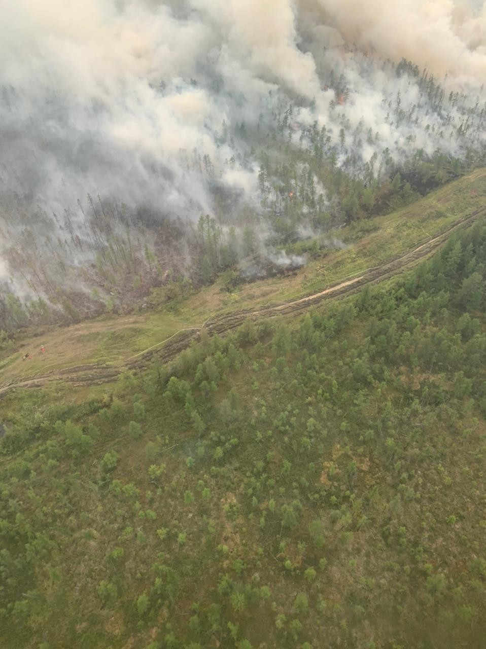 Лесной пожар у села Кенг-Кюель Абыйского улуса купирован
