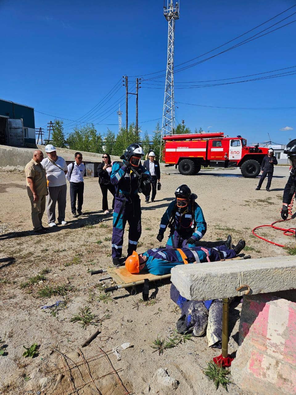 «Сахатранснефтегаз» проходит аттестацию внештатного аварийно-спасательного формирования