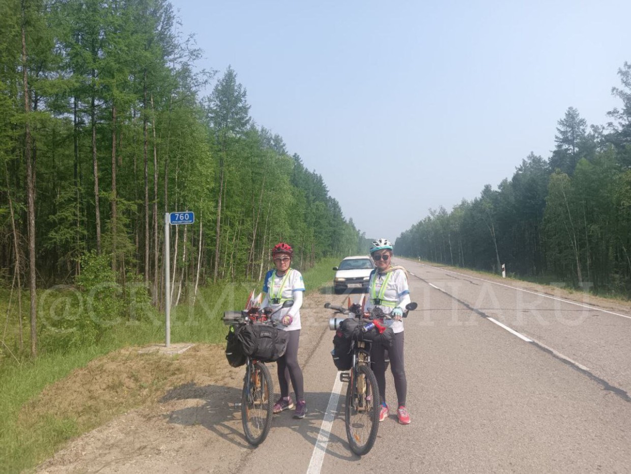 Две жительницы Якутии решились на экстремальную велопоездку из Якутска в Мирный