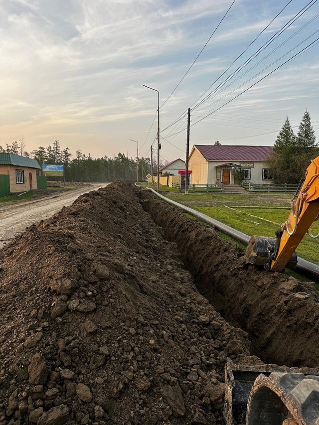 В селе Харбала 1-я завершено строительство линейной части газопровода