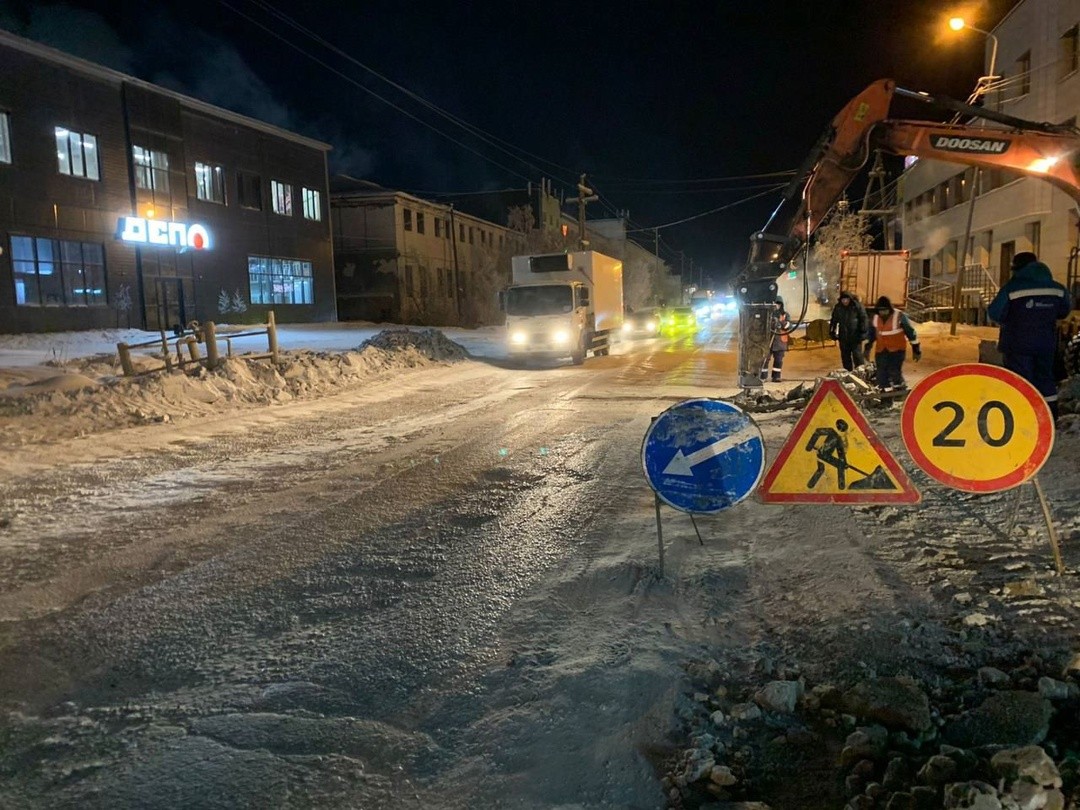 В Якутске газовики завершили работы без ограничения дорожного движения